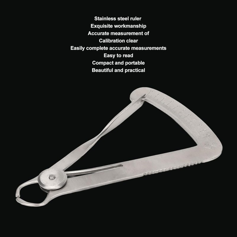 woobles Inner Caliper Ruler Stainless Steel Rustproof Jewelry Stones Measuring Tool 0‑10mm Hardware Tool - Image 3